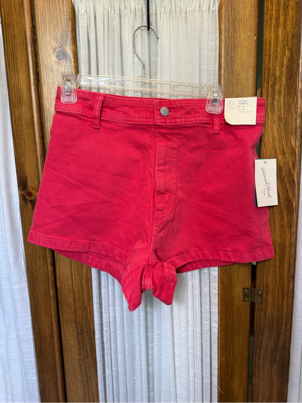 NWT Sailor Style Red Denim Shorts